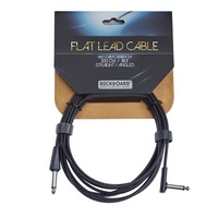 Warwick RockBoard Flat Instrument Cable, Black, 300 cm ( 10ft ) straight / angle