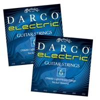 2 Sets Martin D9600 Darco Electric Guitar Strings, Light / Heavy Gauge 10 - 52