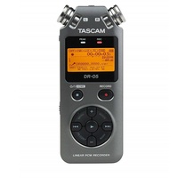 Tascam DR05 V2 Portable Handheld Electronic Digital Recorder PCM DR-05 Grey