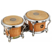 Meinl Percussion Mini Wood Bongos Skin Heads Natural Free Ride Suspension System