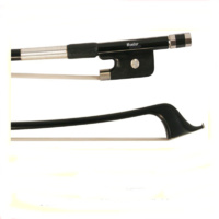 Double Bass 3/4 Bow Stamped Mueller Carbon Fiber / Graphite French Model