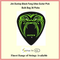 Jim Dunlop Black Fang Metallica Ultex Guitar Picks Bulk Bag 36 Picks .73mm 