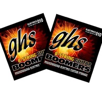2 Sets GHS Boomers 8 String Thick and Thin  Electric Guitar Strings 10 - 80