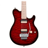 Sterling by Music Man AX40D-RRB Electric Guitar Ruby Red Burst Finish w/ Gig Bag