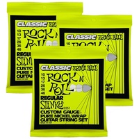 3 Sets Ernie Ball 2251 Pure Nickel Regular Slinky Electric Guitar Strings 10 -46