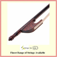 Fine Modern Baroque 4/4 Violin  Bow Stamped Mueller Snakewood Stick and Frog