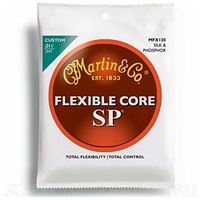 Martin MFX130 Flexible Core Silk & Phosphor Custom Light Acoustic Strings 11-47