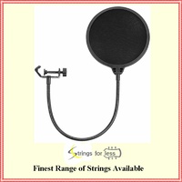 Neewer NW(B-3) 6 inch Studio Microphone Pop Filter Shield with Stand Clip Black