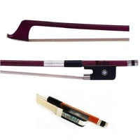 Cello 3/4 Bow Stamped Mueller Octagonal Brazilwood Fully Mounted Good Balance