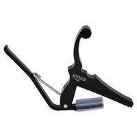 Kyser 6-String Electric Guitar Quick Change Capo, Black KG6EB Fits any fret Pos