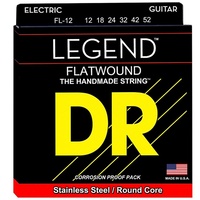  DR Strings FL-12 Legend  Light Flatwound Electric Guitar Strings 12 - 52