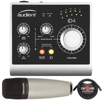 Audient ID4 High Performance USB Audio Interface + Samson C01 Microphone & Cable