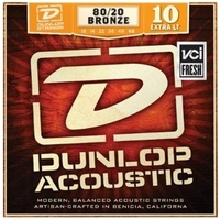 Dunlop DAB1048 Acoustic 80/20 Bronze Guitar Strings, Extra Light, .010-.048
