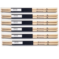 Vic Firth Nova 5A wood tip Drumsticks - exclusive Angkor Music - 6 Pairs 