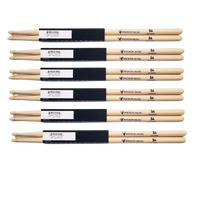 Vic Firth Nova 5A wood tip Drumsticks - exclusive Angkor Music - 6 Pairs 
