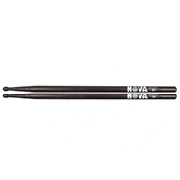 Vic Firth Nova 5A Wood Tip 1 Pair American Hickory Drumsticks Black