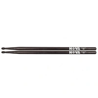 Vic Firth Nova 5A Wood Tip 1 Pair American Hickory Drumsticks Black Wood Tip