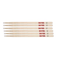 Vic Firth Nova 5B Nylon Tip 3 Pairs American Hickory  Drumsticks