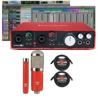 Focusrite Scarlett 6i6  2nd Gen Interface with MXL Microphone Set, xlr cables