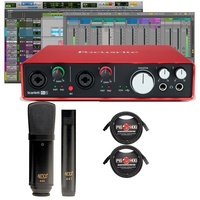 Focusrite Scarlett 6i6 2nd Gen Interface + MXL 440/441 Microphone Set + cables