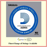 5 x D'Addario PL012 Single Plain Steel .012 Acoustic or Electric Guitar Strings