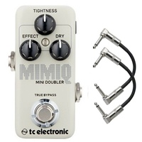 TC Electronic Mimiq Mini Doubler Guitar Doubling Effects Pedal with cables