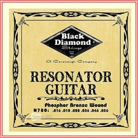 Black Diamond N780 Resonator Guitar Set phosphor Bronze  16 - 56
