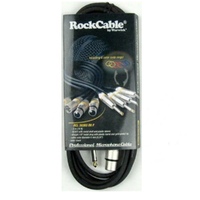 Warwick RockCable 20ft XLR to Jack Microphone Cable - Cannon to Jack Lead 6m