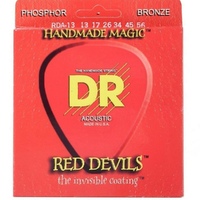 DR RDA-13 Extra Life Red Devils Coated Acoustic Guitar Strings 13 - 56 Heavy