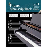 Piano Manuscript Book 48 Pages Inc Free Chord Chart A Must for all Pianists