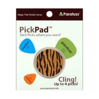 Paratus Pickpad Guitar Pick Holder Tiger Holds up to 4 picks Heavy Duty