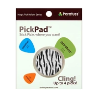Paratus Pickpad Guitar Pick Holder White Tiger Holds up to 4 picks Heavy Duty