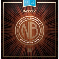 D'Addario Nickel Bronze Acoustic Guitar Strings, Light 12-String , 10-47 
