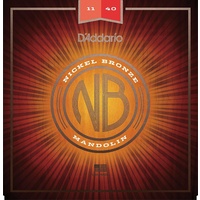 D'Addario NBM1140 Nickel Bronze Mandolin Strings, Medium, 11 - 40 Full Set
