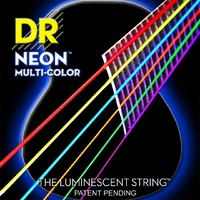 DR Strings NMCA-12 Multi-Colour Coated  Acoustic Guitar Strings 12 - 54