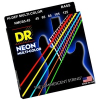 DR Strings NMCB5-45 DR NEON 5- String Bass Guitar Strings 45 - 125  Multi-Color 