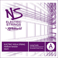 D'Addario NS Electric Viola Single A String, Long Scale, Medium Tension