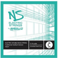 D'Addario NS Electric Double Bass Traditional Single High C String 3/4 Scale 