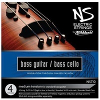 D'Addario NS Electric 4/4 Scale Medium Tension Bass/Cello String Set  NS710