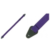 Perri's Tough 2" Nylon Guitar Strap leather Ends Purple  Made in Canada New