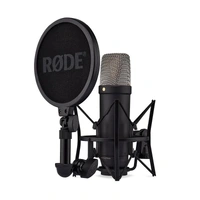 Rode NT1 5th Gen Digital Condenser Microphone with XLR Output, USB & DSP (Black)