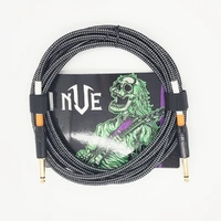 NVE Guitars Instrument Cable gold plated Plugs 10ft - 3m Straight to Straight - Black
