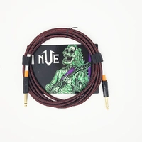 NVE Guitars Instrument Cable gold plated Plugs 10ft - 3m Straight to Straight - Red