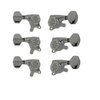 NVE Guitars Locking Tuners  3 + 3 - Chrome - set of 6 Machine Heads