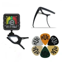 Angkor Acoustic / Electric Guitar Accessories Pack -  Picks - Tuner - Capo