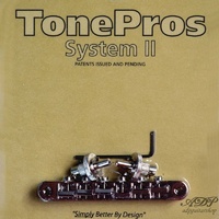 TonePros NVR2 Nashville Tune-o-matic Bridge - Nickel