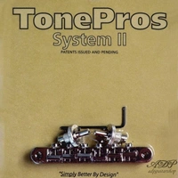 TonePros NVR2 Nashville Tune-o-matic Bridge - Nickel