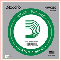 3 x D'Addario NW059 Single Nickel Wound .059 Electric Guitar String Custom Gauge