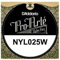 D'Addario NYL025W Classical Guitar .025, single string