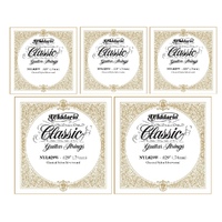 5 x D'Addario Silver-plated Copper Classical Guitar Single D string , .029 , 4th
